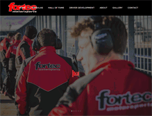 Tablet Screenshot of fortecmotorsports.com